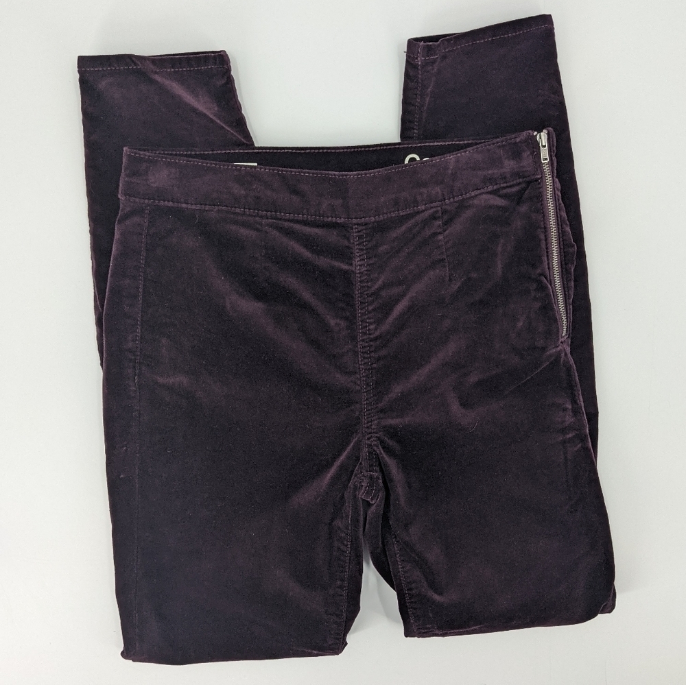 GAP Velvet Side Zip Legging Pants